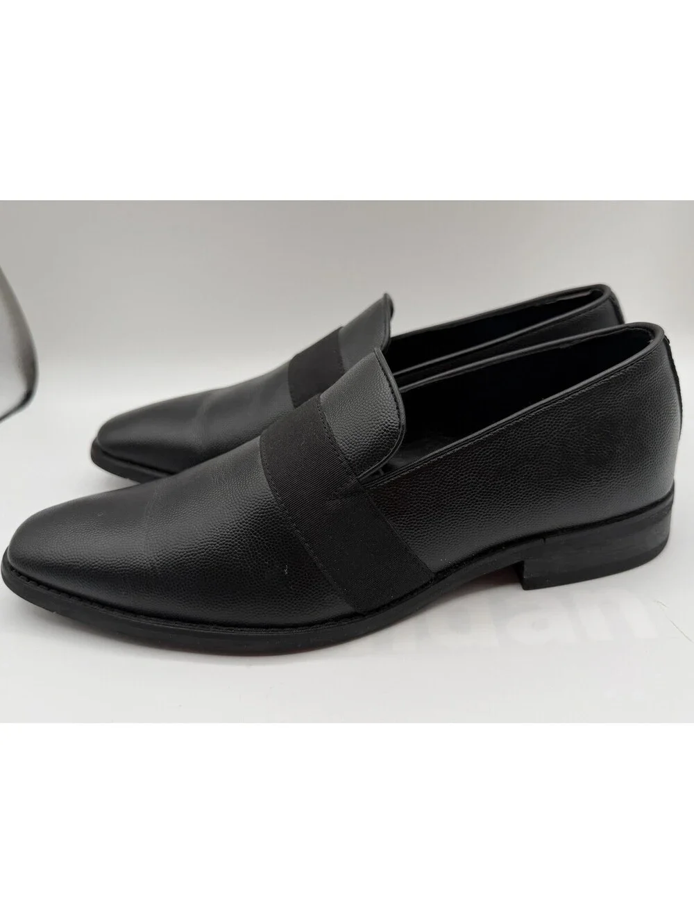 Calvin Klein Rian Bernard Men’s 8.5 Dimpled Leather Loafer Slip On Dress Shoe